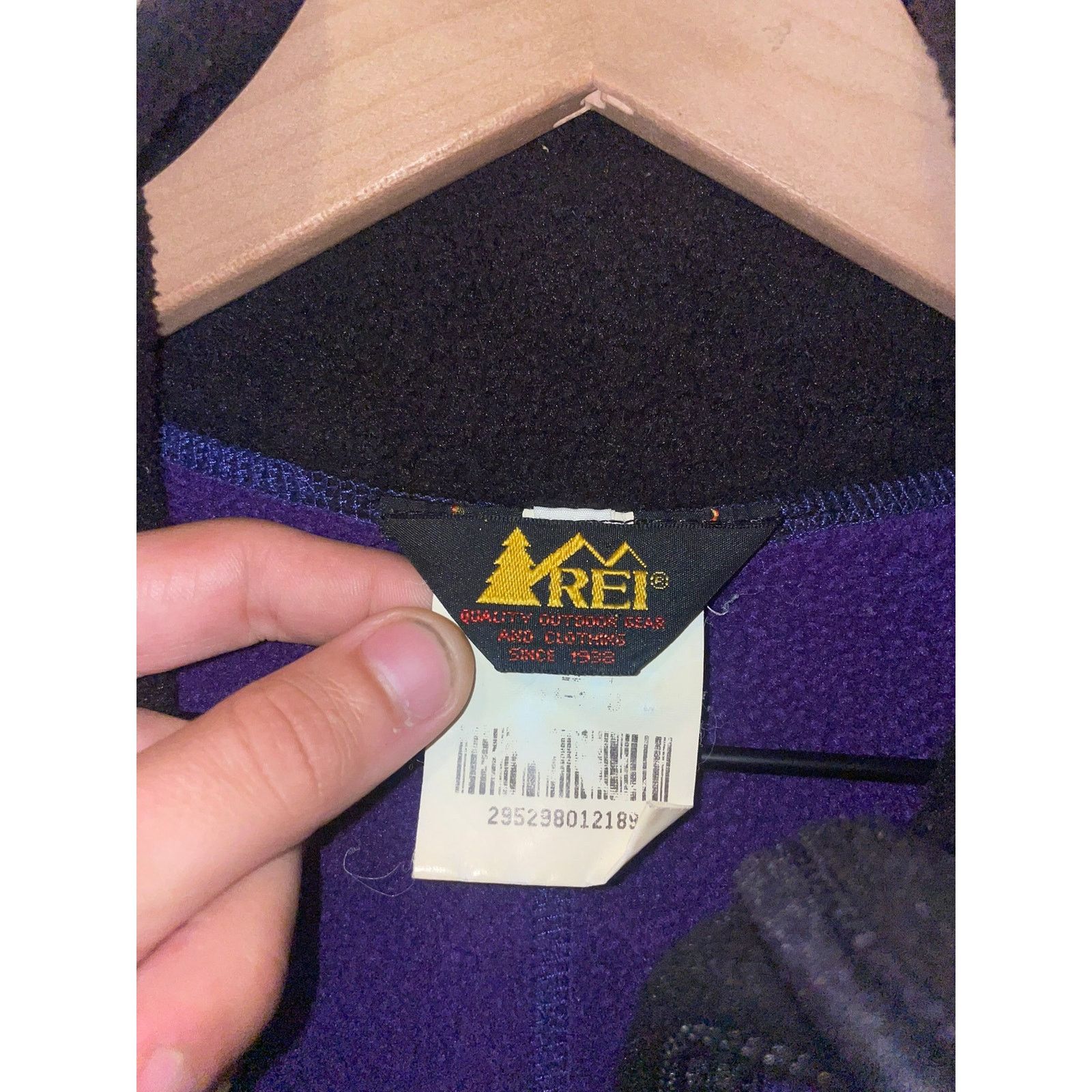Rei Womens REI Fleece Jacket Vintage Outdoor Purple Sweatshirt 6 Size M / US 6-8 / IT 42-44 - 6 Thumbnail