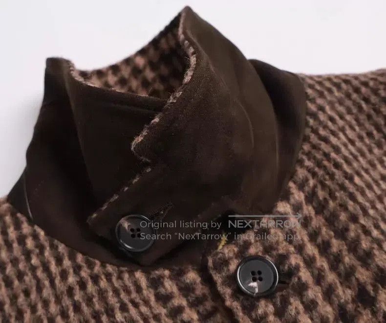 Loro Piana Loro Piana Houndstooth Pattern Coat, Wool and Alpaca Blend Size M / US 6-8 / IT 42-44 - 6 Thumbnail
