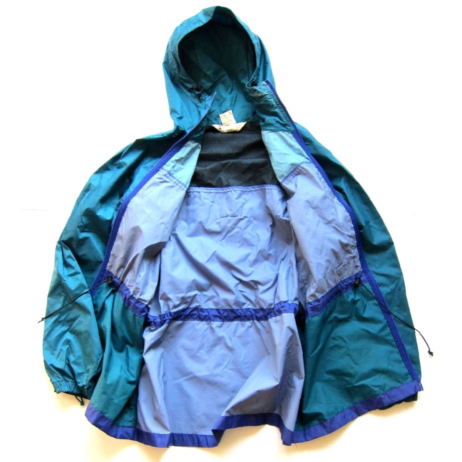 Vintage VINTAGE Columbia Hooded Parka Waterproof Nylon Rain Jacket Women Large Blue/Green Nylon Softshell Jacket Long Coat Size L / US 10 / IT 46 - 5 Thumbnail