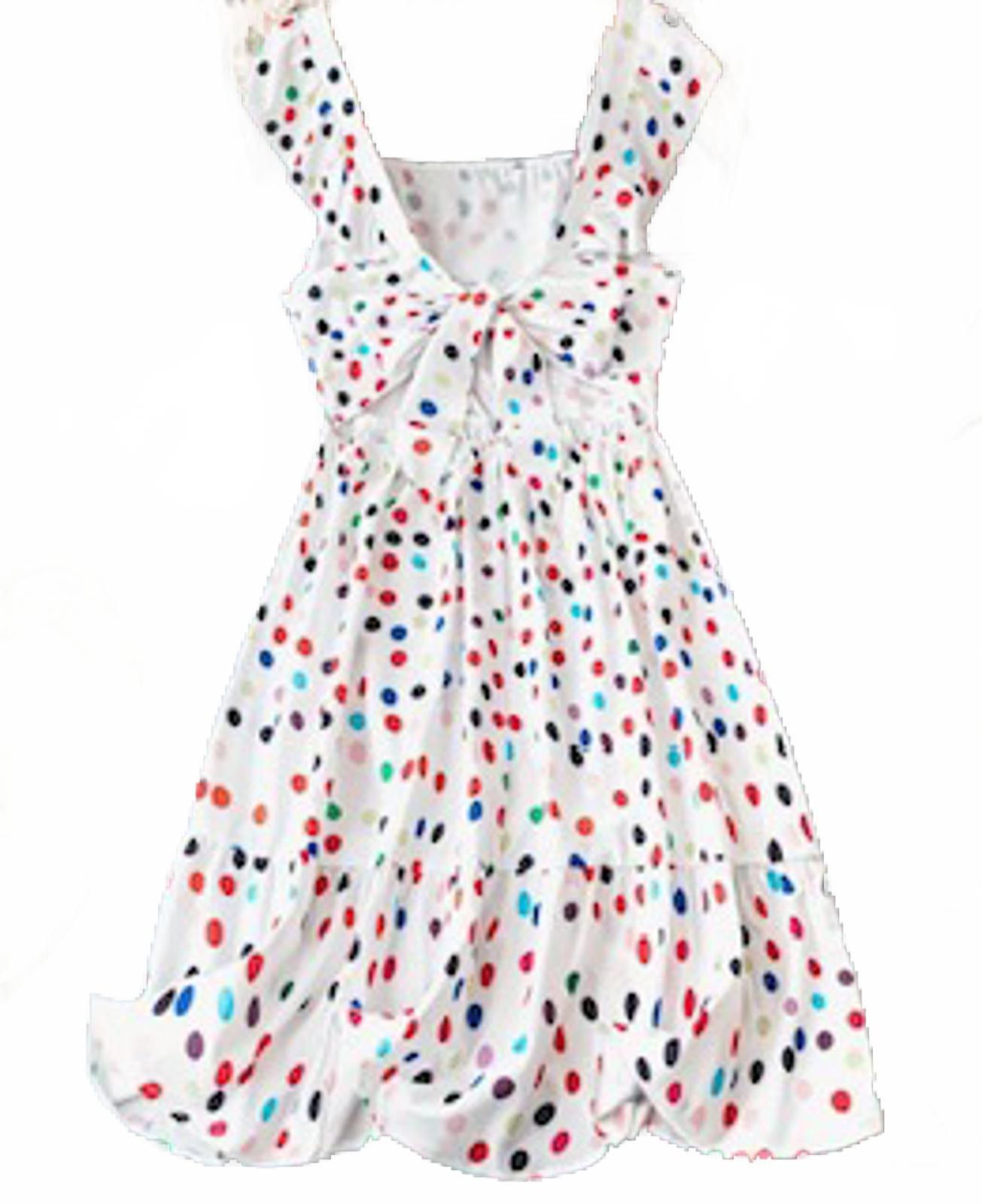 Designer Colorful Polka Dot Dress Size M / US 6-8 / IT 42-44 - 3 Thumbnail