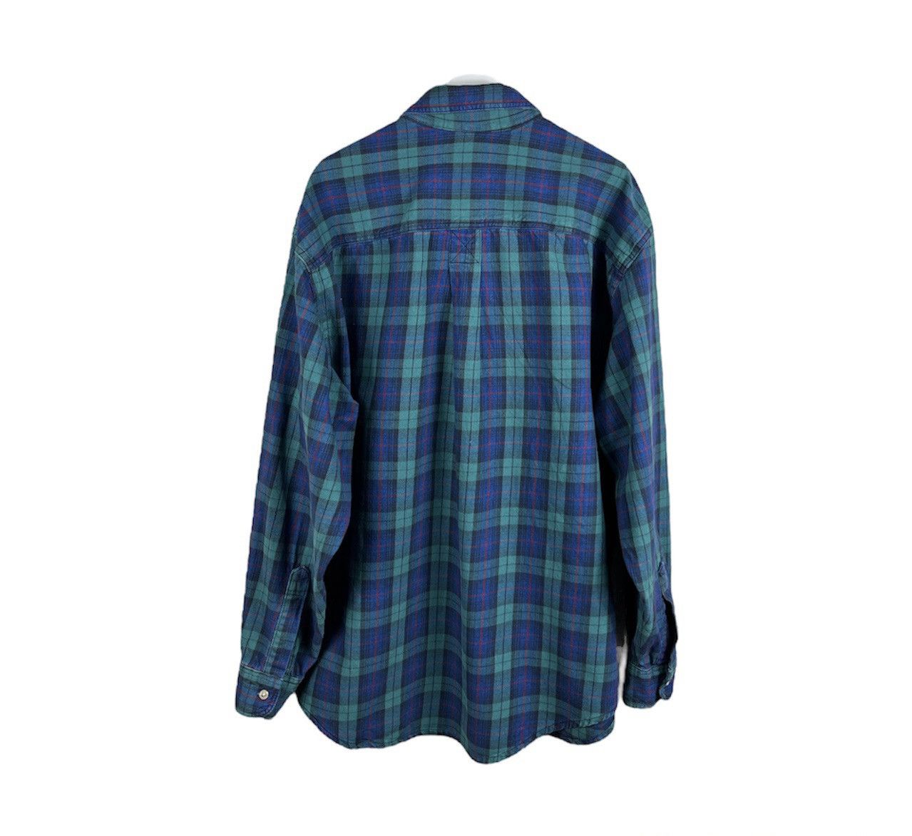 Flannel × L.L. Bean Vintage LL Bean plaid tartan flannel shirt USA with pocket Size US L / EU 52-54 / 3 - 2 Thumbnail