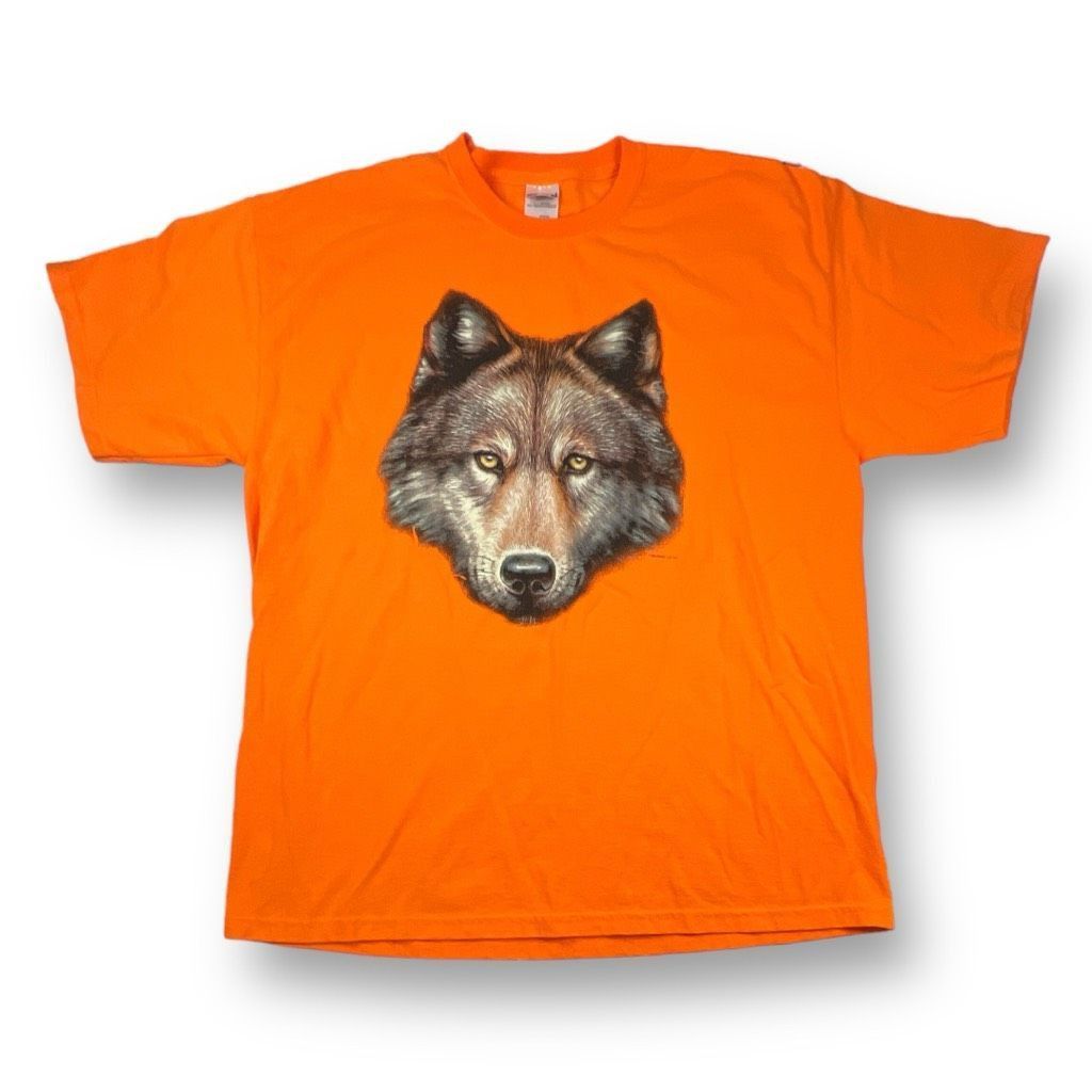Gildan Wild Side Gildan Wolf T-Shirt Size Extra Large Size US XL / EU 56 / 4 - 1 Thumbnail