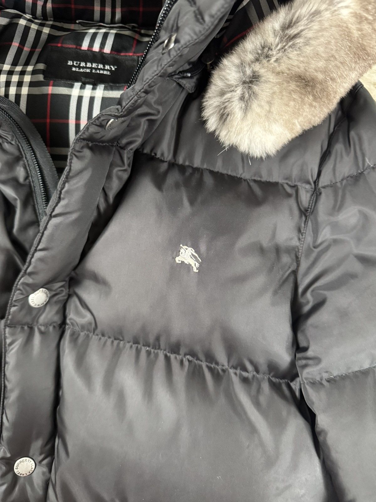 Burberry Japanese Burberry Black Label fur puffer (Japanese L) Size US L / EU 52-54 / 3 - 2 Thumbnail