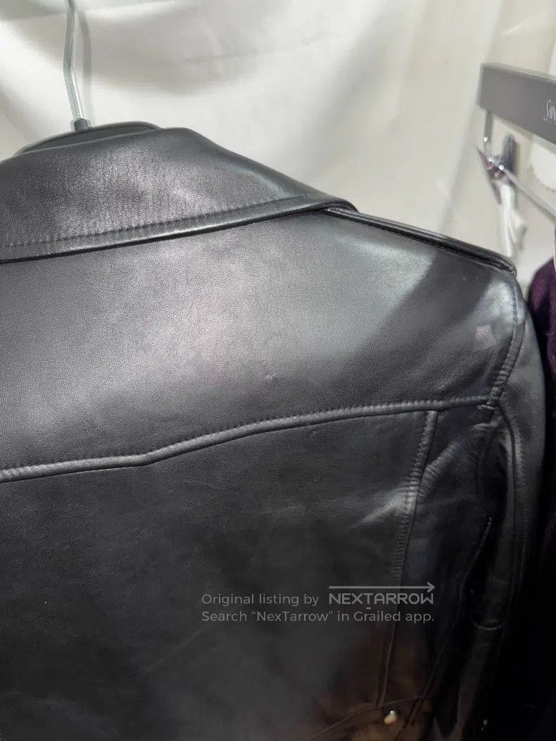 Saint Laurent Paris Saint Laurent Paris Sheepskin Embossed Logo Leather Jacket Size XS / US 0-2 / IT 36-38 - 5 Thumbnail