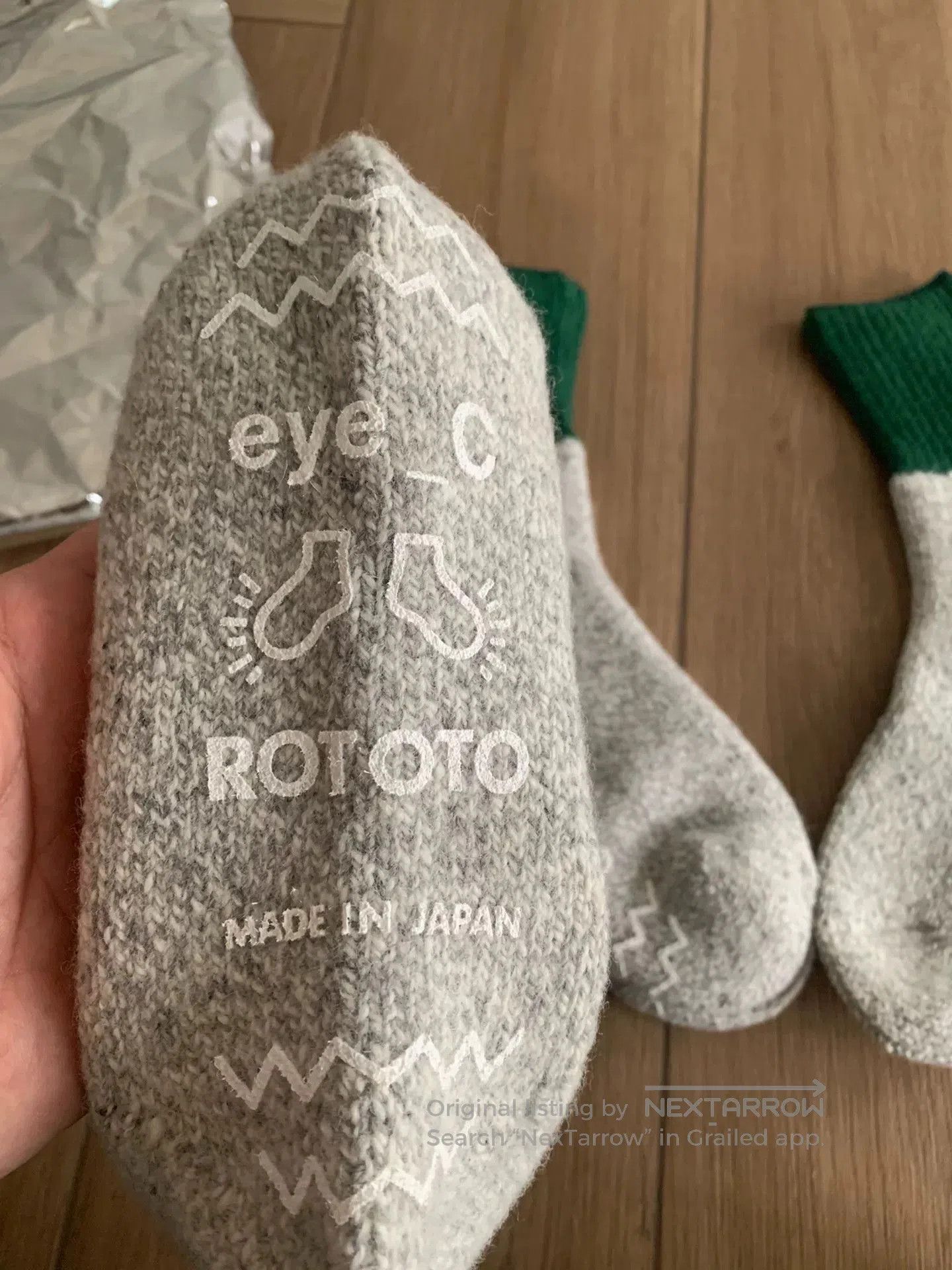 Japanese Brand eye_C x ROTOTO Triple Pack Socks. Size ONE SIZE - 4 Thumbnail