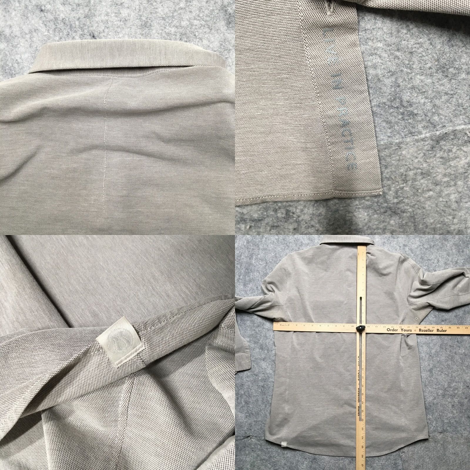 Lululemon Lululemon Button-Up Shirt Mens Small S Gray Athleisure Daily Dress Commission Size 36R - 8 Thumbnail