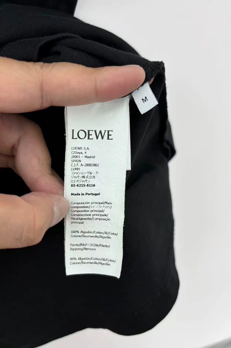 Loewe LOEWE Pocket Embroidered Logo Blue and Black T-Shirt 24ss Size US M / EU 48-50 / 2 - 7 Thumbnail