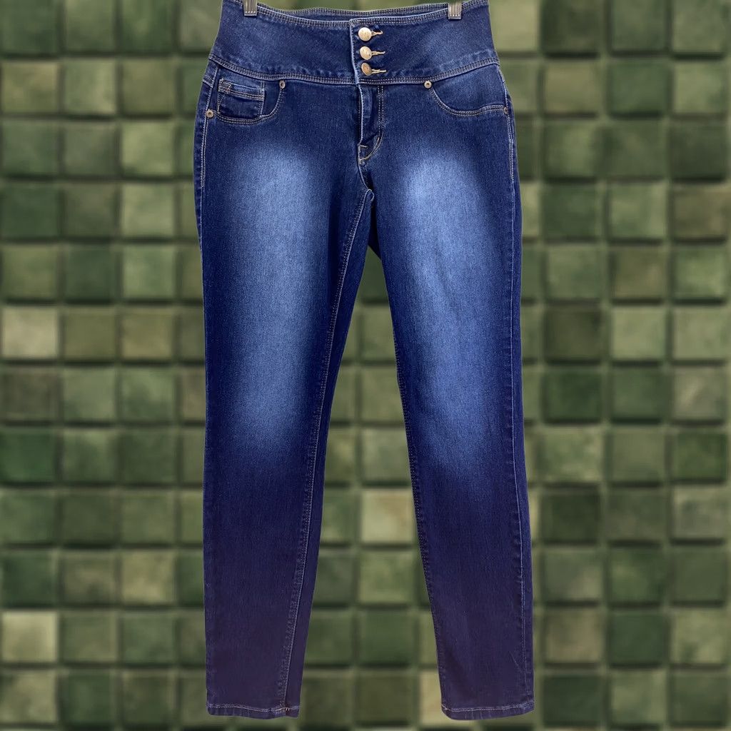 Vintage Ava & Alex High Rise Dark Wash Stretch Skinny Jeans Women’s SZ 8-4925 Size 30" / US 8 / IT 44 - 1 Thumbnail