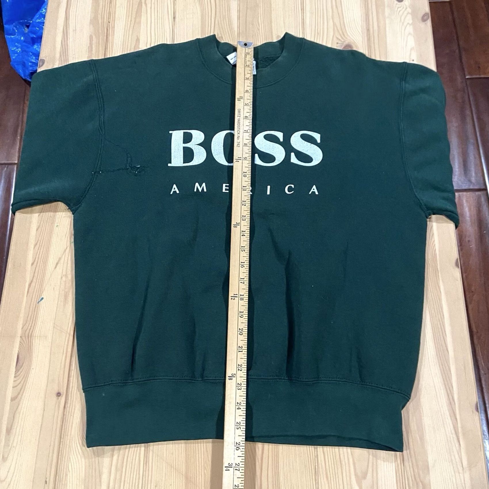 Vintage VINTAGE Boss Sweater Crewneck Pullover Green 90s L Mens Sweatshirt Pro Spirit Beige? Size US L / EU 52-54 / 3 - 4 Thumbnail