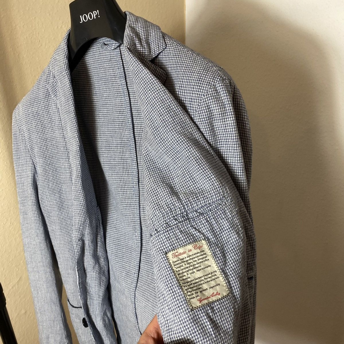 L.B.M. 1911 Linen & Nylon Blazef L.B.M 1911 blau mens Size 48R - 18 Thumbnail