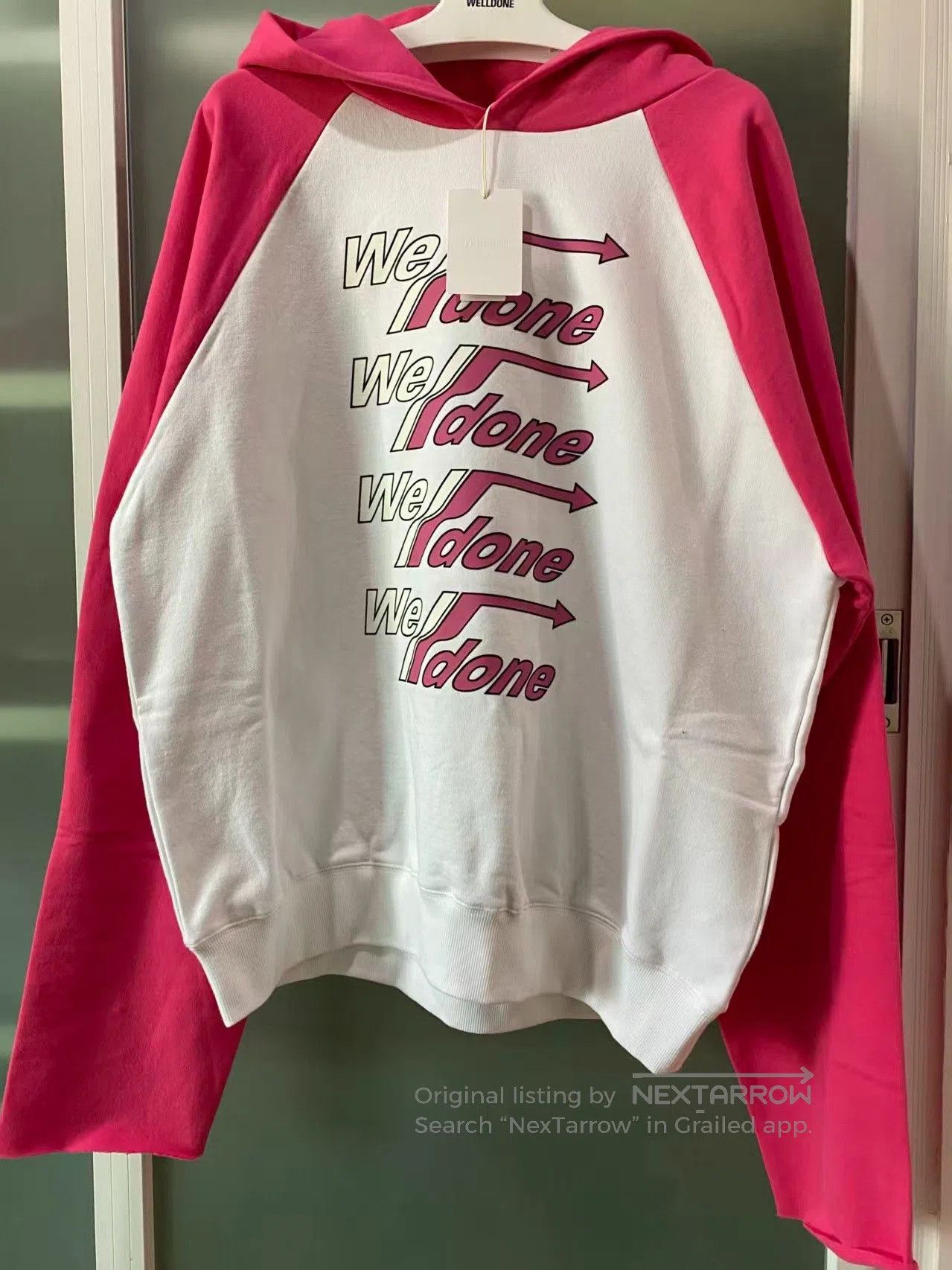 WE11DONE we11done Colorblock Logo Lettering Hoodie. Size US XS / EU 42 / 0 - 1 Thumbnail