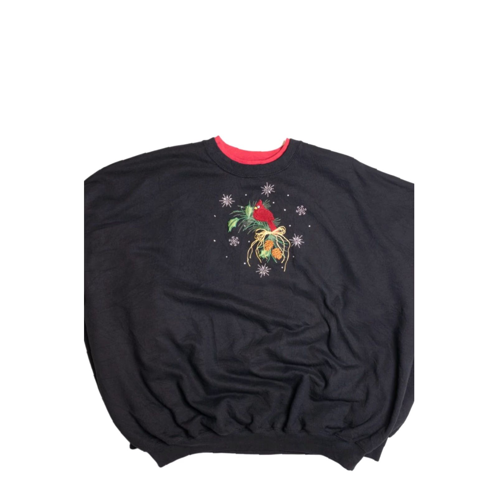 Vintage VINTAGE Black Ugly Christmas Sweatshirt 59004 XX-Large Regular Cotton / Polyester Pleasant Shade Christmas Boys? Size XXL / US 16-18 / IT 52-54 - 2 Thumbnail
