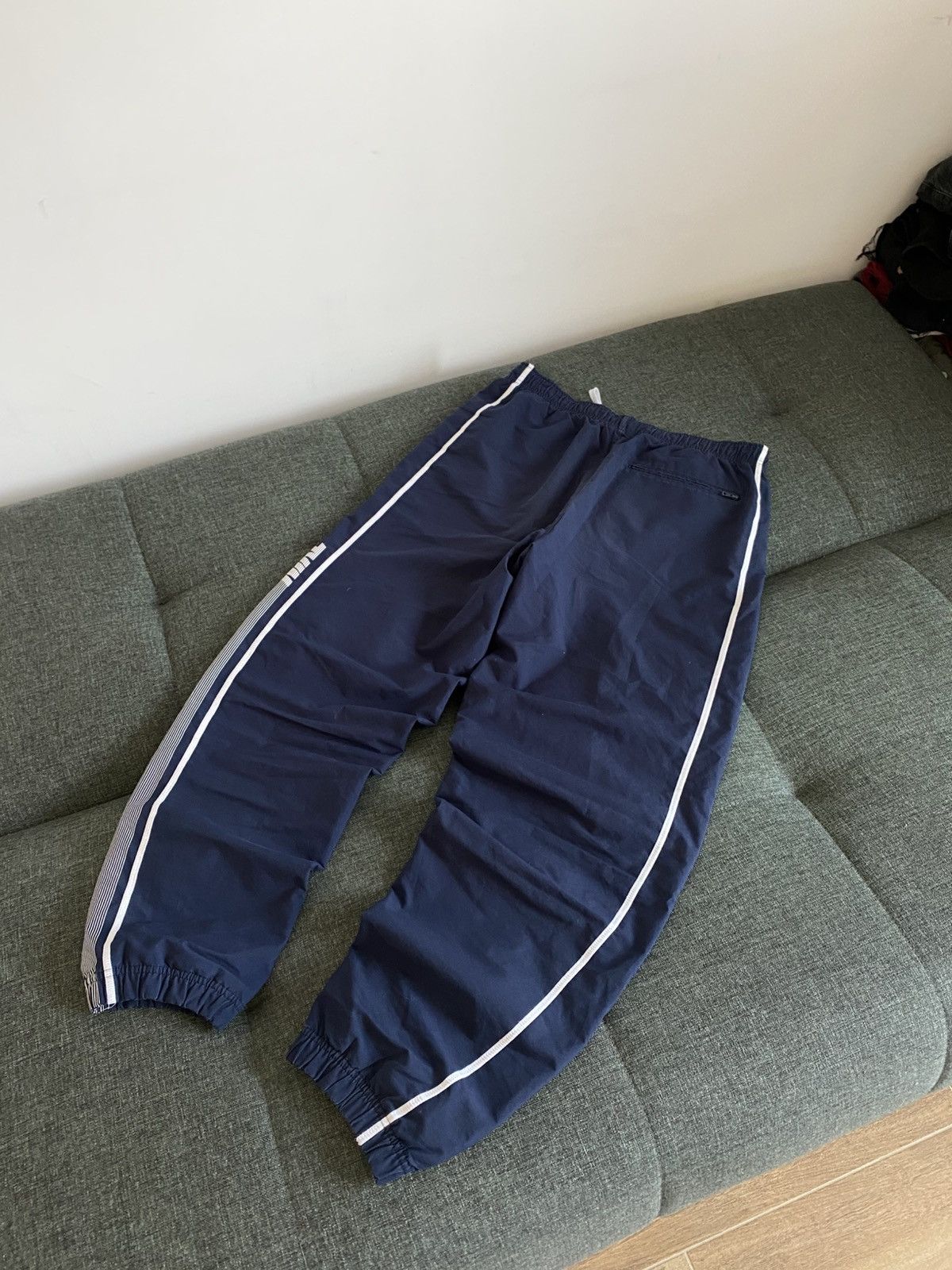 Vintage Nike Vintage Nylon Drill Pants Wide Japanese Striped Y2K Size US 34 / EU 50 - 2 Thumbnail