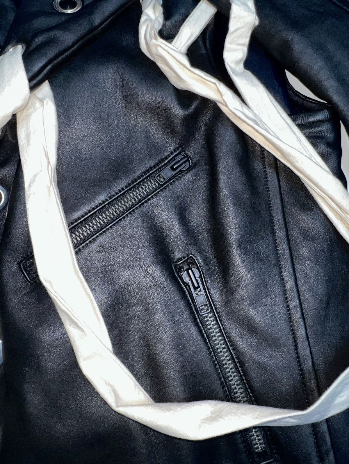 Craig Green 2016AW eyelets leather stitch biker jacket Size US L / EU 52-54 / 3 - 11 Thumbnail