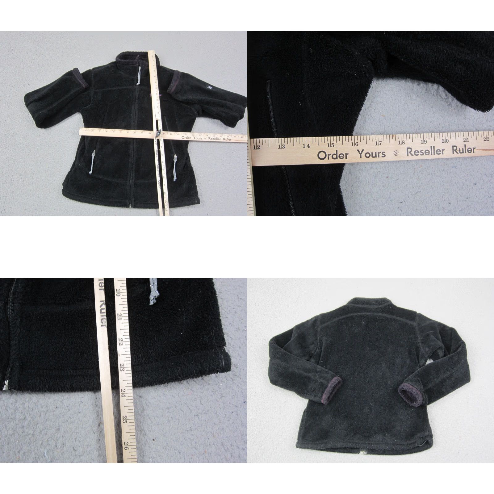 Patagonia VINTAGE Patagonia Jacket Womens XS Black Regulator Fleece Full Zip Jacket 90s Outdoor Womens Size XS / US 0-2 / IT 36-38 - 8 Thumbnail