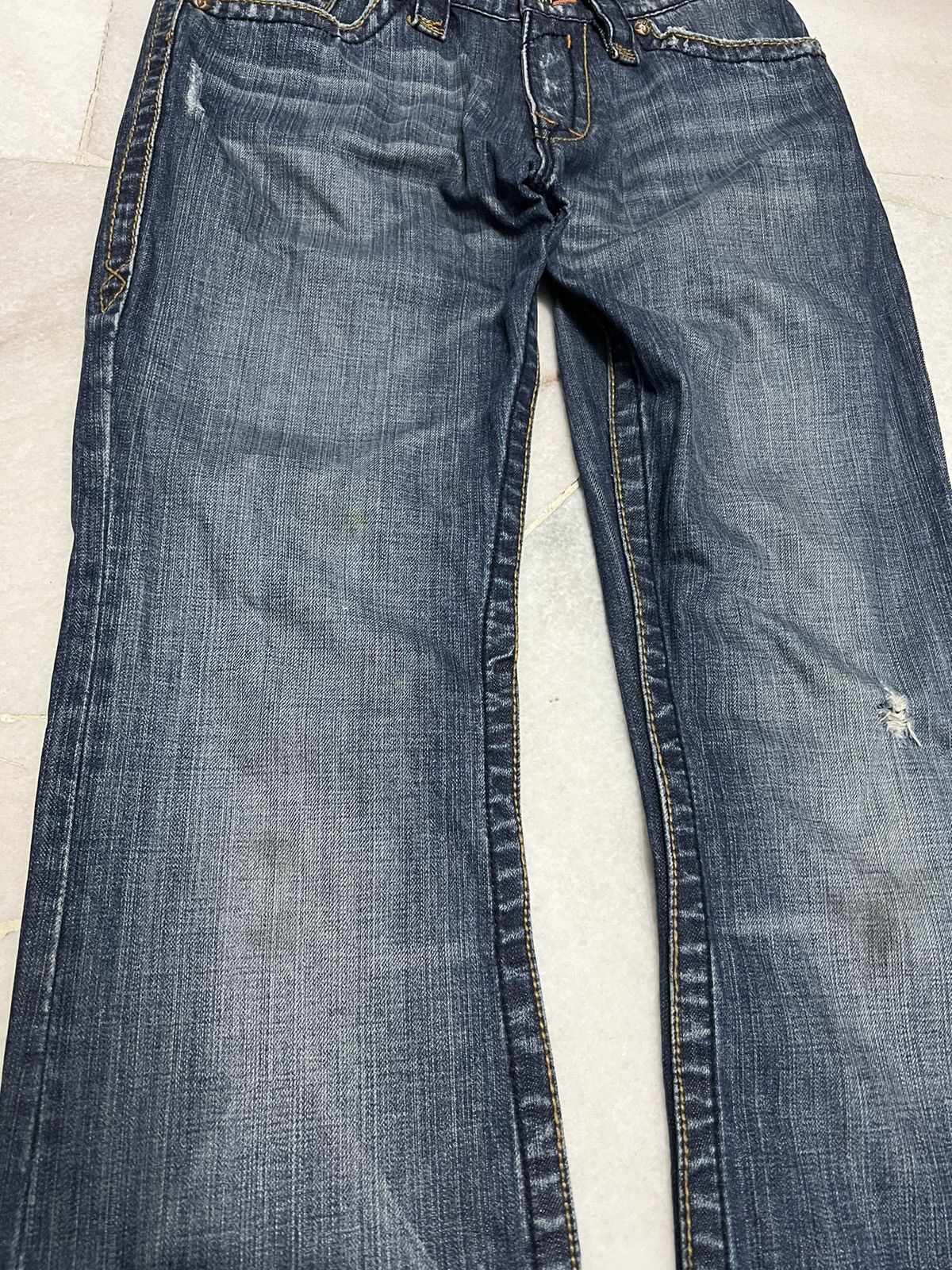 Japanese Brand × Rock Revival ROCK REVIVAL DISTRESSED FLARE JEANS VERY RARE Size US 31 - 5 Thumbnail