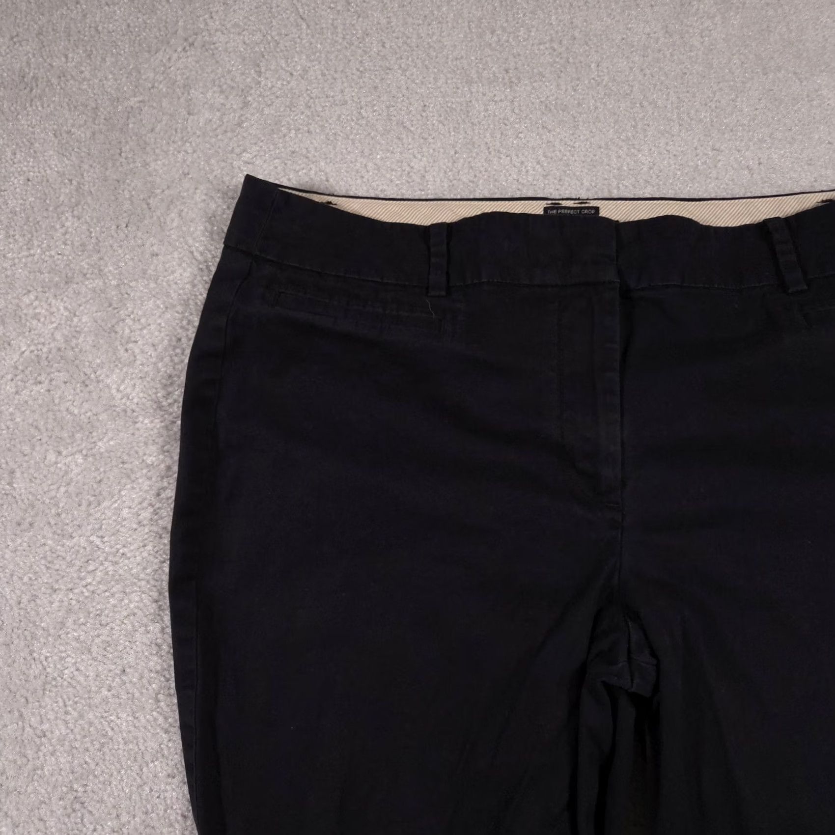 Talbots Talbots Pants Womens 12P The Perfect Crop Petite Stretch Career Office Blue Straight Zip Front Pockets Mens? Size 34" / US 12 / IT 48 - 4 Thumbnail