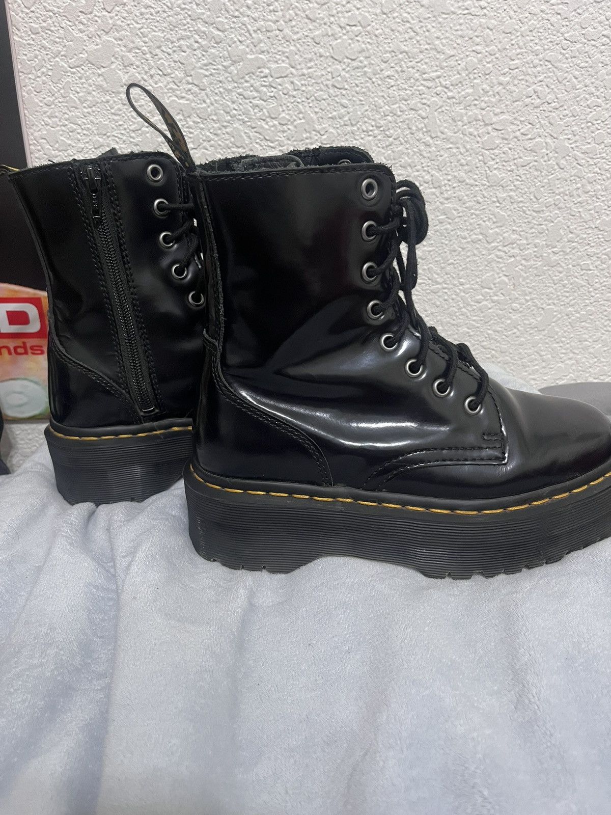 Dr. Martens Black Dr. Martens Jadon platform boots Size US 5 / IT 35 - 1 Thumbnail