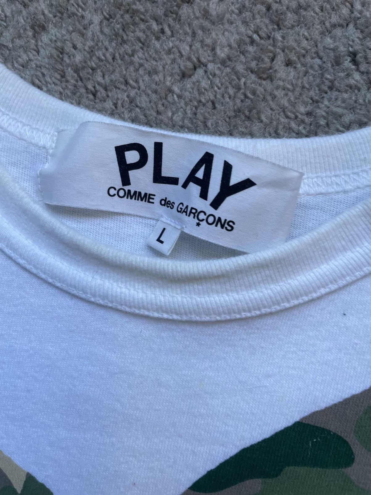 Comme des Garcons Camo Heart Tee Size US L / EU 52-54 / 3 - 3 Thumbnail