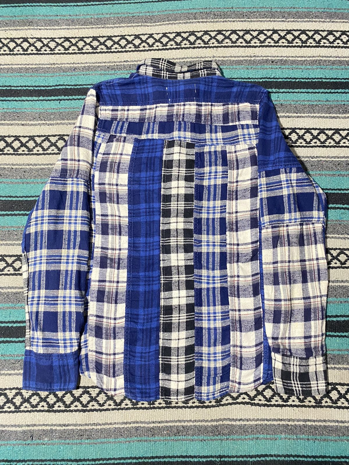 Remi Relief Remi Relief Patchwork Flannel Shirt Size US L / EU 52-54 / 3 - 9 Thumbnail