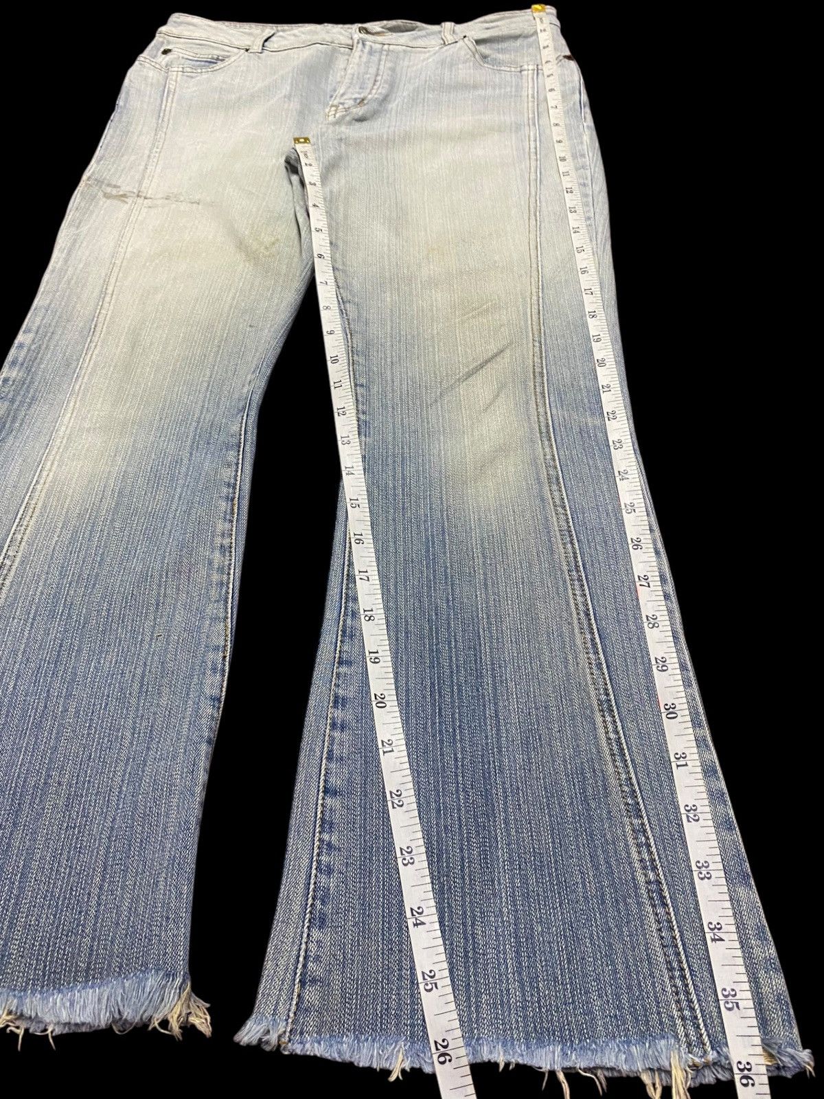 Japanese Brand Vintage Japanese Brands Light Colour Flare Soft Jeans Size US 30 / EU 46 - 8 Thumbnail