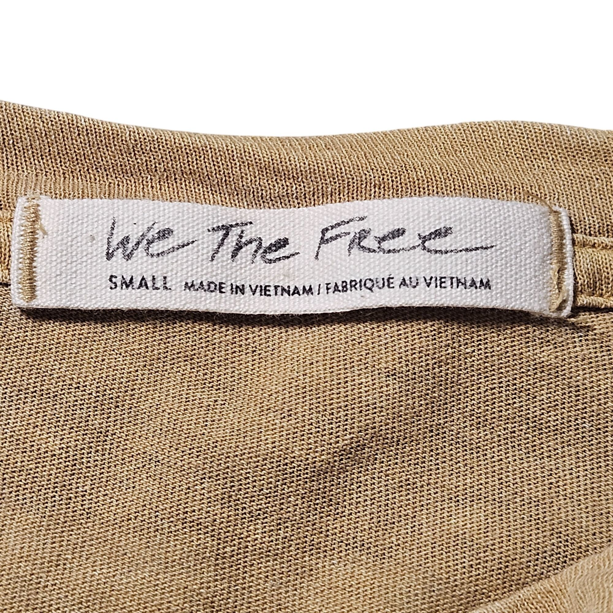 Other We The Free Women’s Lace-Up Tee Brown S Oversized Grunge Uti Size S / US 4 / IT 40 - 4 Thumbnail
