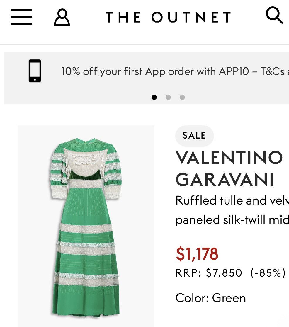 Valentino VALENTINO GARAVANI Ruffled Tulle velvet-paneled silk Dress Size S / US 4 / IT 40 - 5 Thumbnail