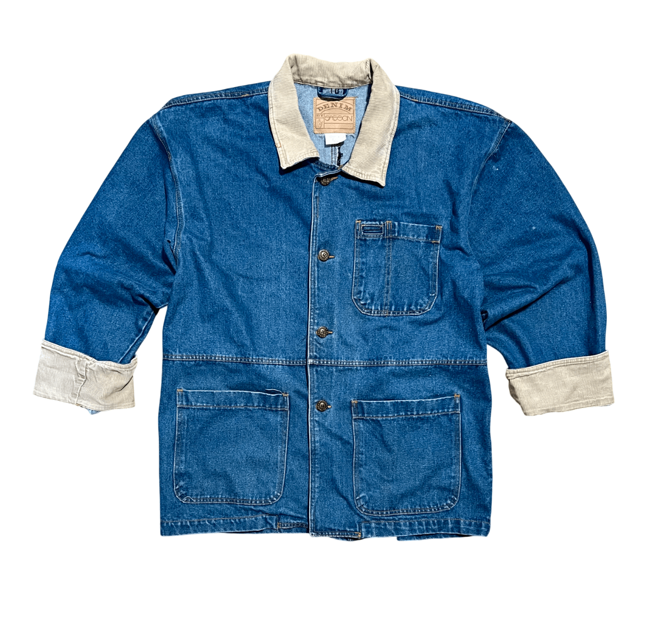 Other Sasson Denim Corduroy Button Up Vintage 90s/Y2K Jacket Size US L / EU 52-54 / 3 - 1 Thumbnail