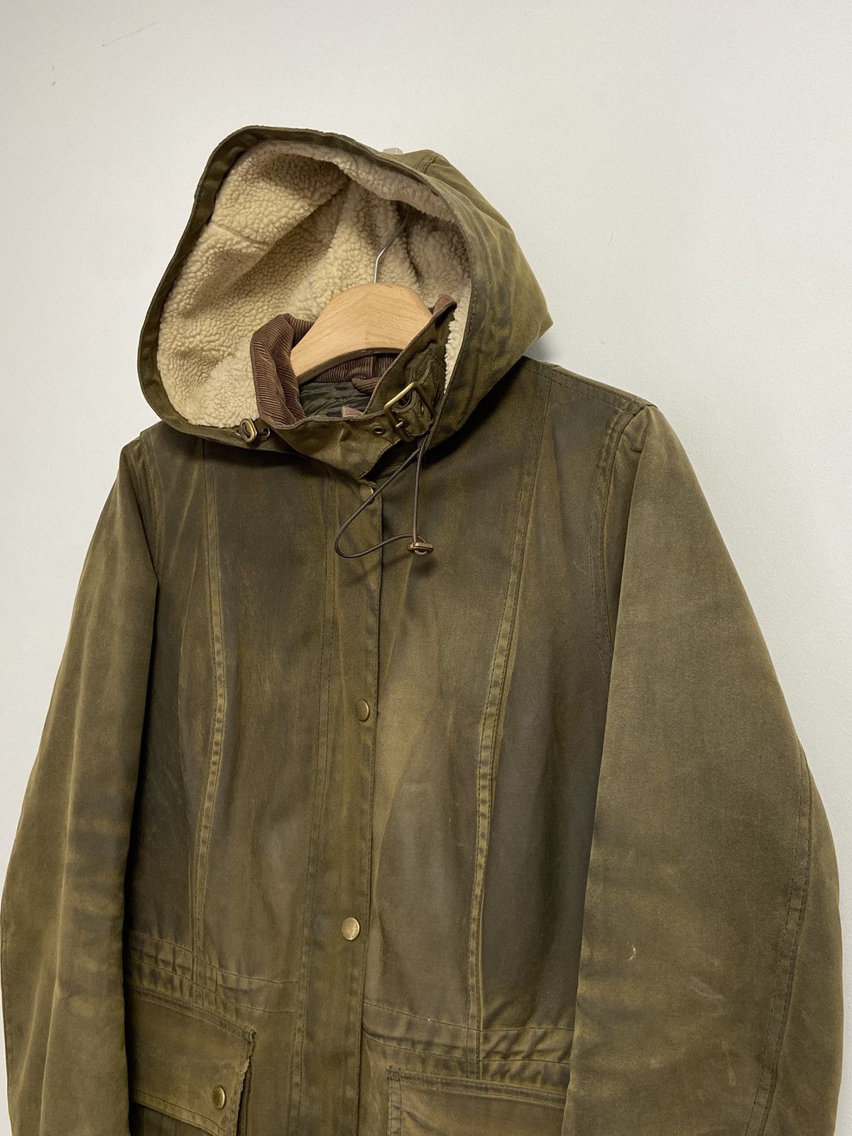 Barbour × Vintage Barbour Vintage waxed jacket Size L / US 10 / IT 46 - 8 Thumbnail