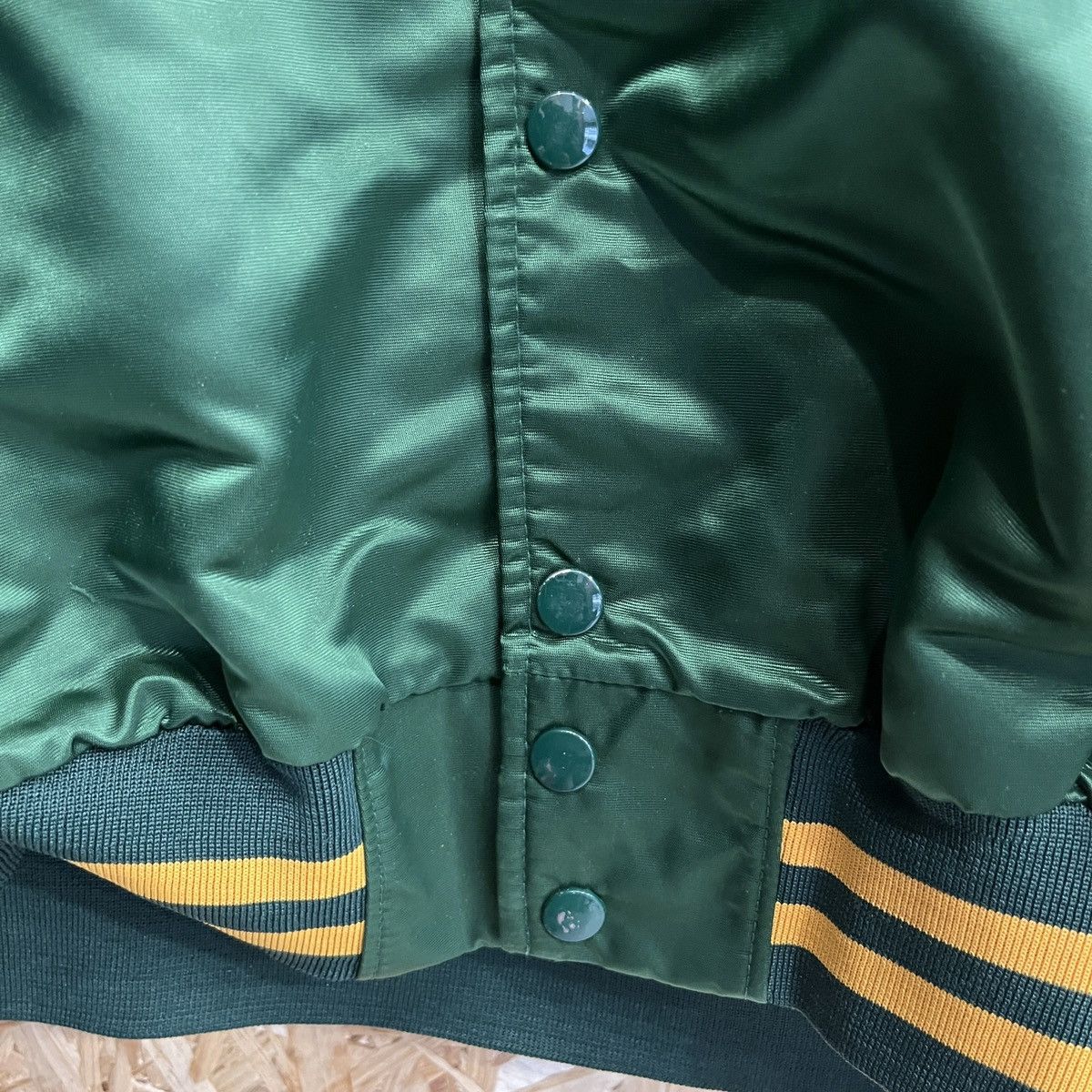 Starter Vintage Oakland Athletics 80’s Pyramid Satin Bomber Jacket Size US XL / EU 56 / 4 - 10 Thumbnail