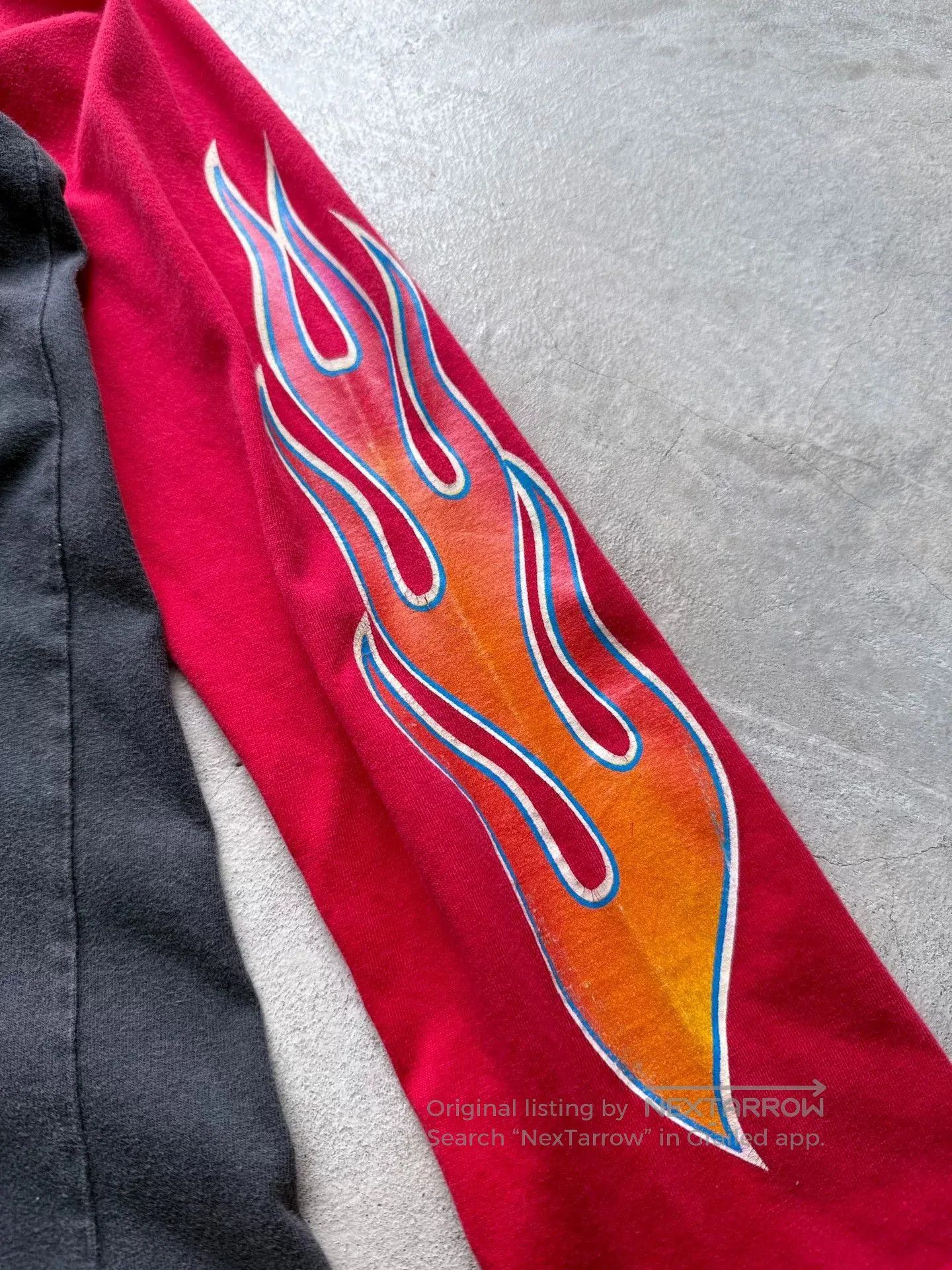 Vintage Vintage 90s Devil Flame Long Sleeve Tee. Size US M / EU 48-50 / 2 - 6 Thumbnail