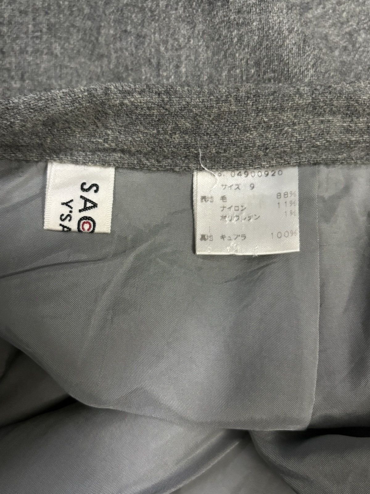 Yohji Yamamoto Sacsny Y’saccs by Yohji Yamamoto Wool Blend A-line Skirt Size 26" / US 2 / IT 38 - 13 Thumbnail