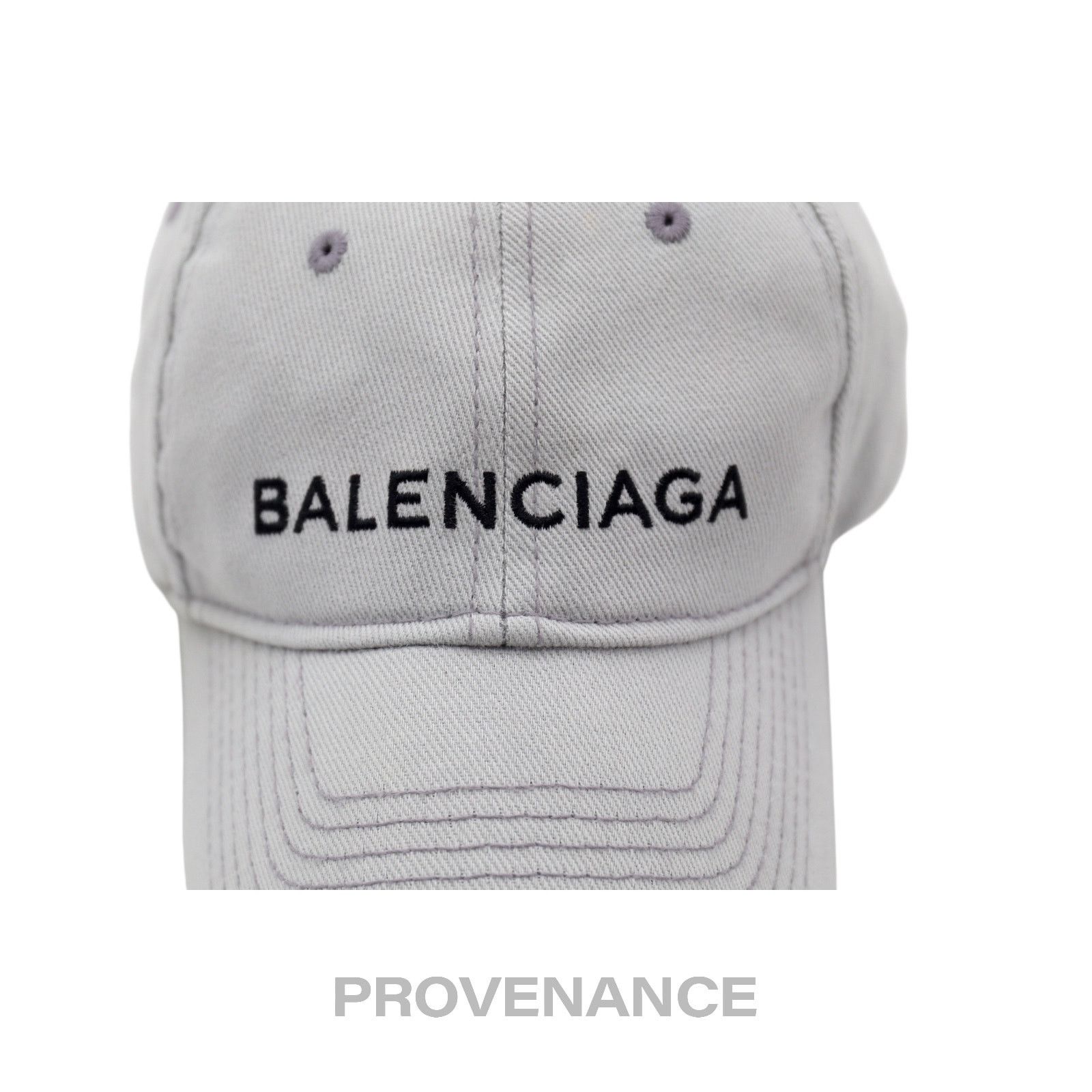 Balenciaga 🔴 Balenciaga Embroidered Logo Cap - Grey Size ONE SIZE - 6 Thumbnail