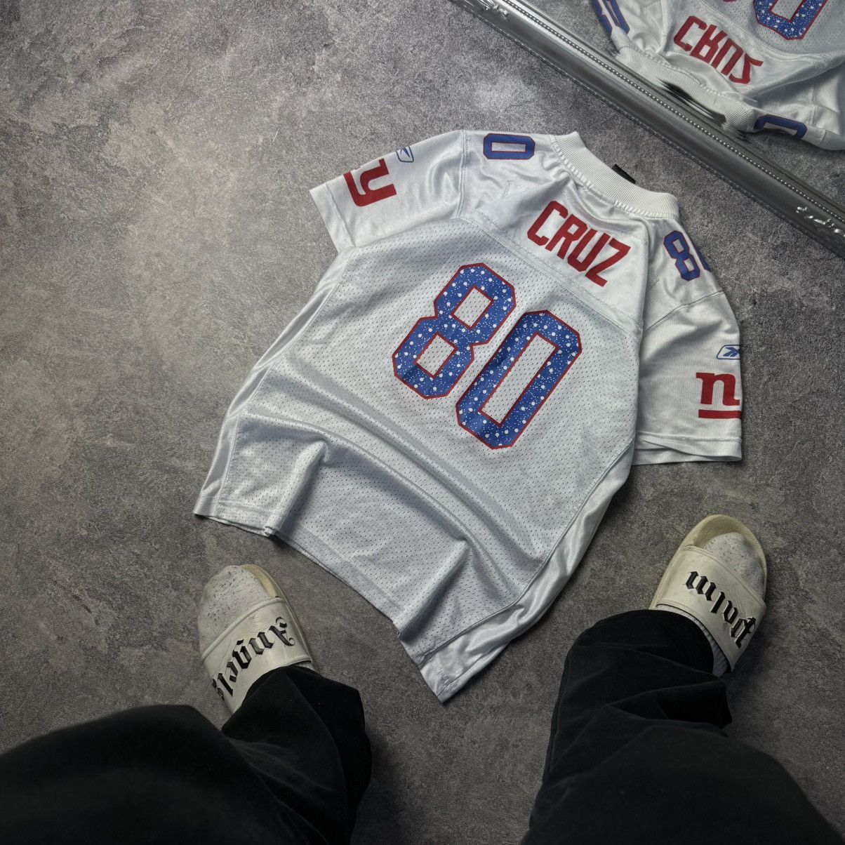 Reebok Reebok Victor Cruz NY Giants Jersey / 80 NFL y2k 00s Size XL / US 12-14 / IT 48-50 - 1 Thumbnail