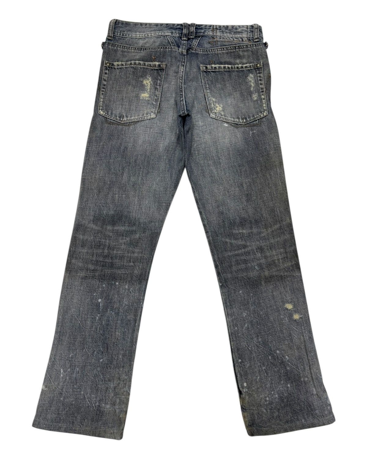 Marithe + Francois Girbaud 🔥MARITHE FRANCOIS GIRBAUD MUD RUSTY DISTRESS PAINTER JEANS Size 29" - 8 Thumbnail