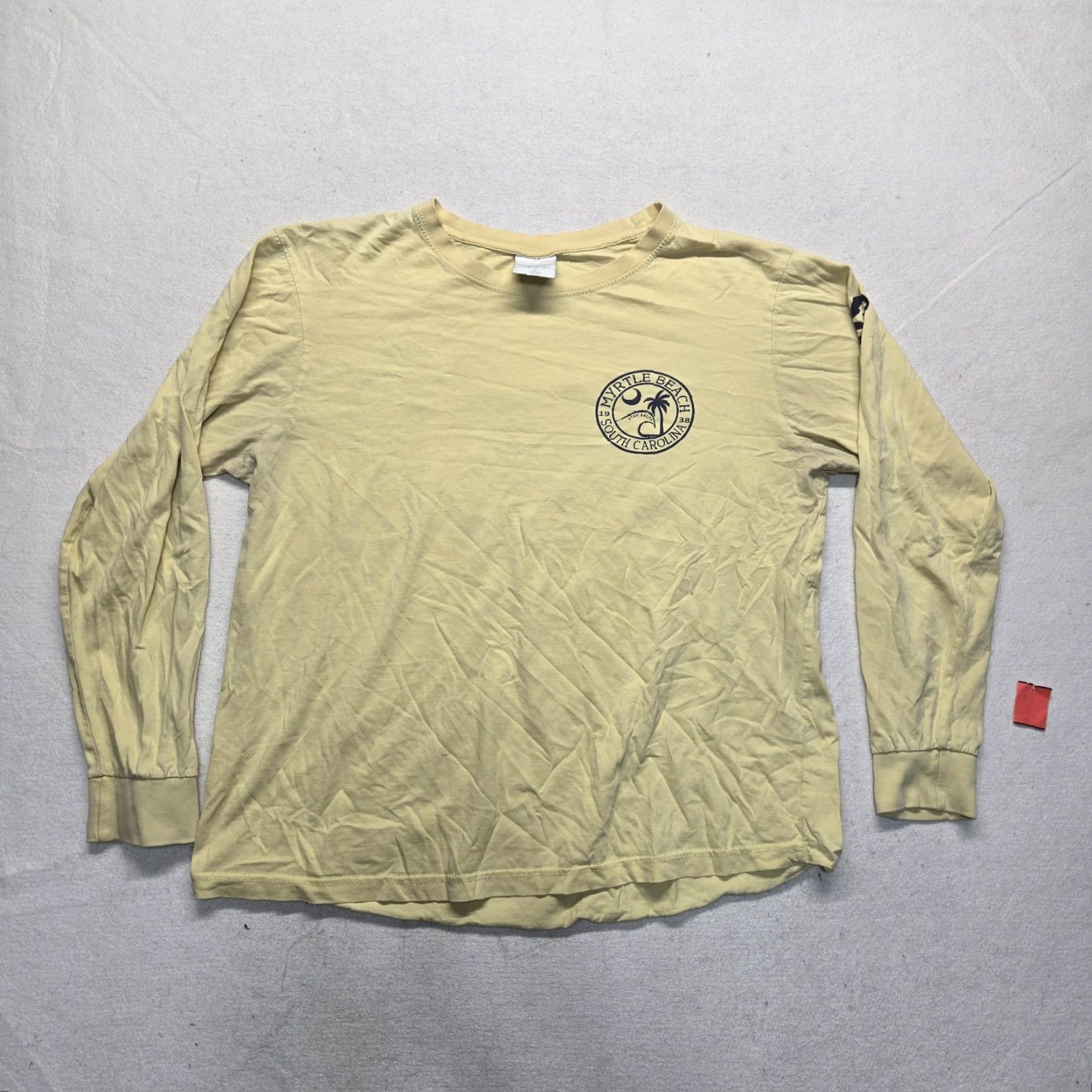 Vintage Spicy Tuna Shirt Men L Yellow Myrtle Beach South Carolina SC Tee T-Shirt Adult Size L Size US L / EU 52-54 / 3 - 2 Thumbnail