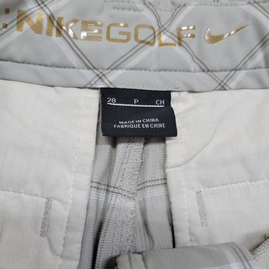 Nike NIKE Dri-Fit 11” Performance Gray White Plaid Golf Shorts 28 Size US 28 / EU 44 - 5 Thumbnail