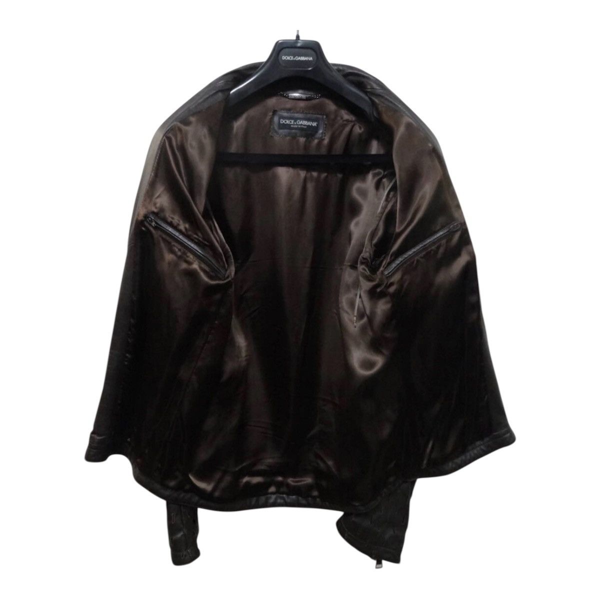 Dolce & Gabbana Dolce & Gabbana 2000s Laser Cut Biker Leather Jacket Size US M / EU 48-50 / 2 - 3 Thumbnail