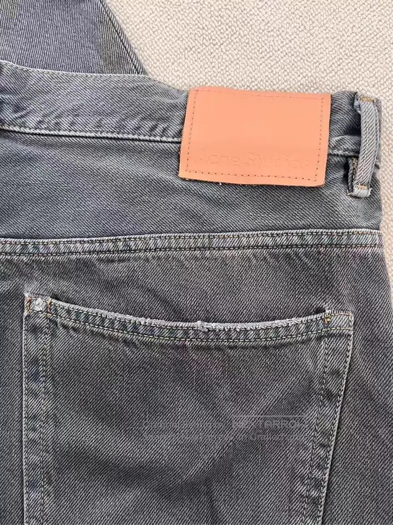 Acne Studios Acne Studios SS22 solid color ripped sixths jeans, blue Size US 33 - 3 Thumbnail