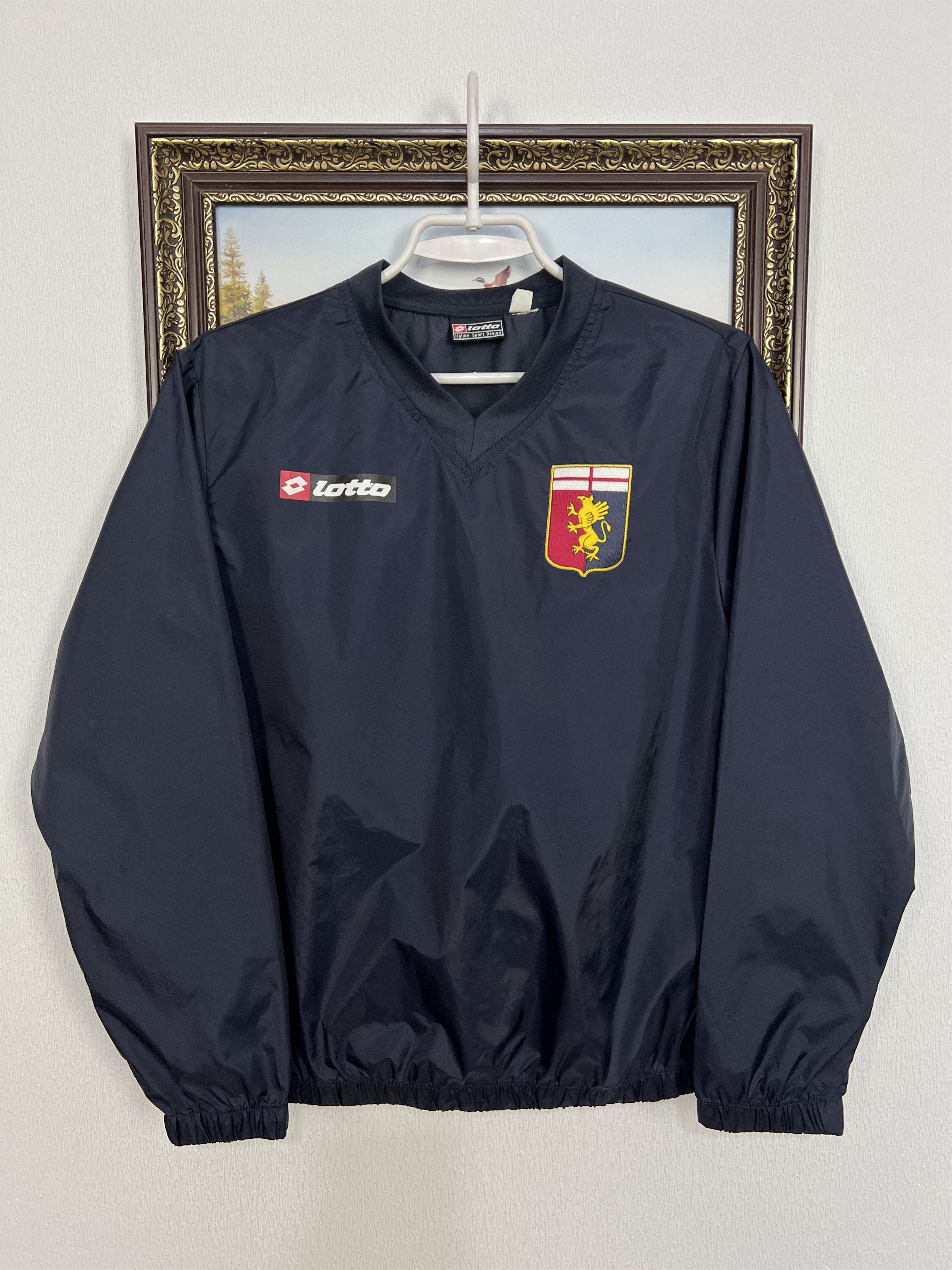 Lotto Sport Genoa Football Jacket Windbreaker Track Top Size Boys M Size US XXS / EU 40 - 1 Thumbnail