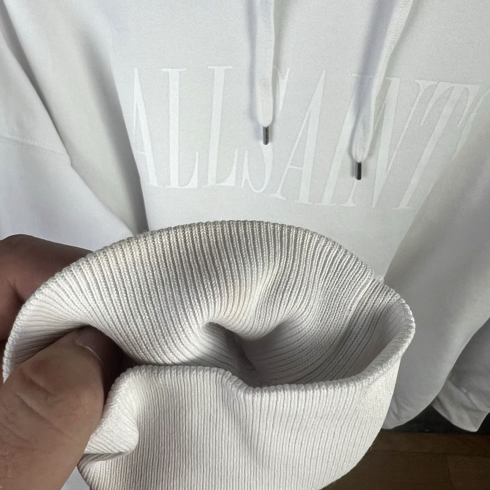 Allsaints Allsaints Hoodie Men's L Long Sleeve White Pullover Size US L / EU 52-54 / 3 - 5 Thumbnail