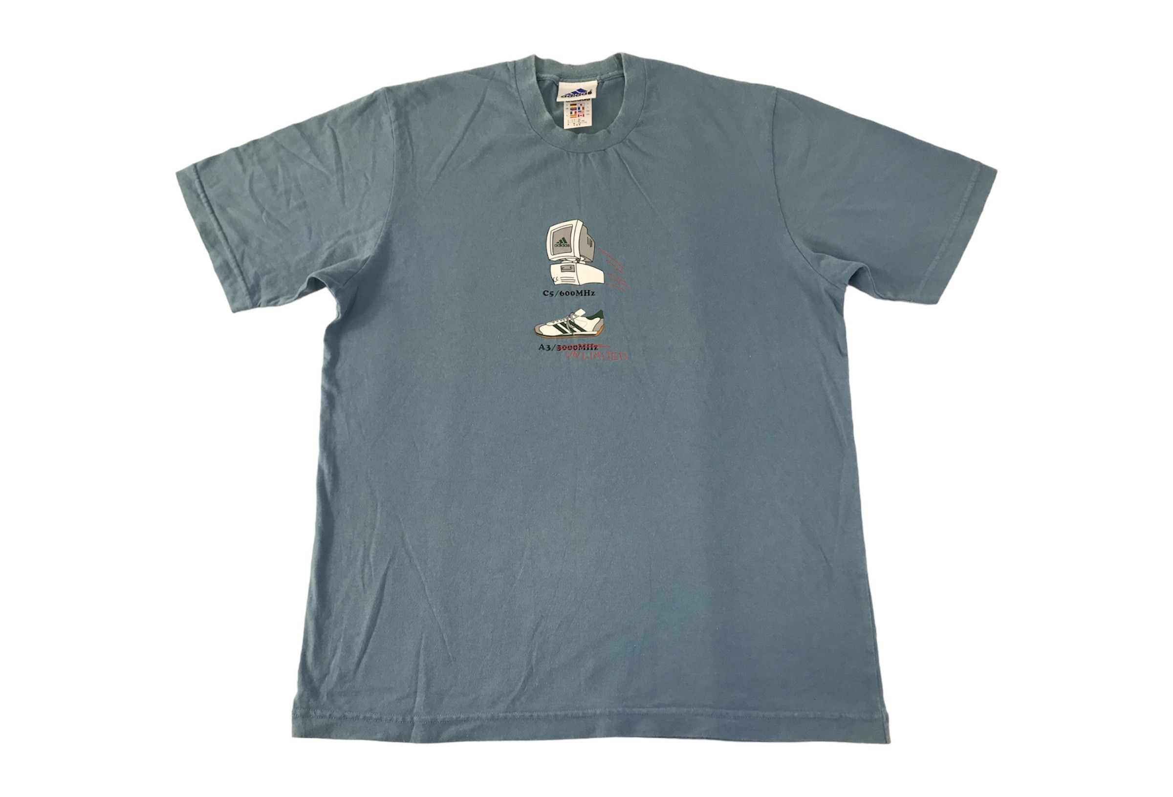 Nike 90s Adidas Athletic A3 Unlimited Sportswear Printed Tee Size US M / EU 48-50 / 2 - 3 Thumbnail