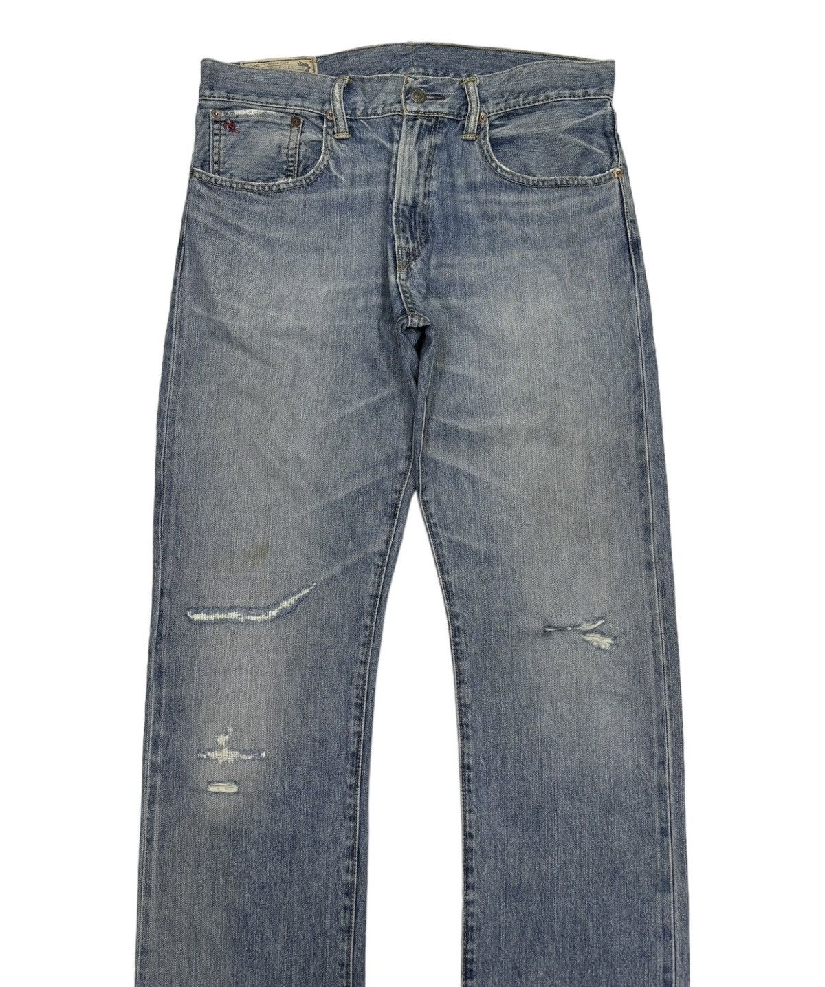 Polo Ralph Lauren POLO RALPH LAUREN DISTRESSED DENIM JEANS Size US 33 - 3 Thumbnail