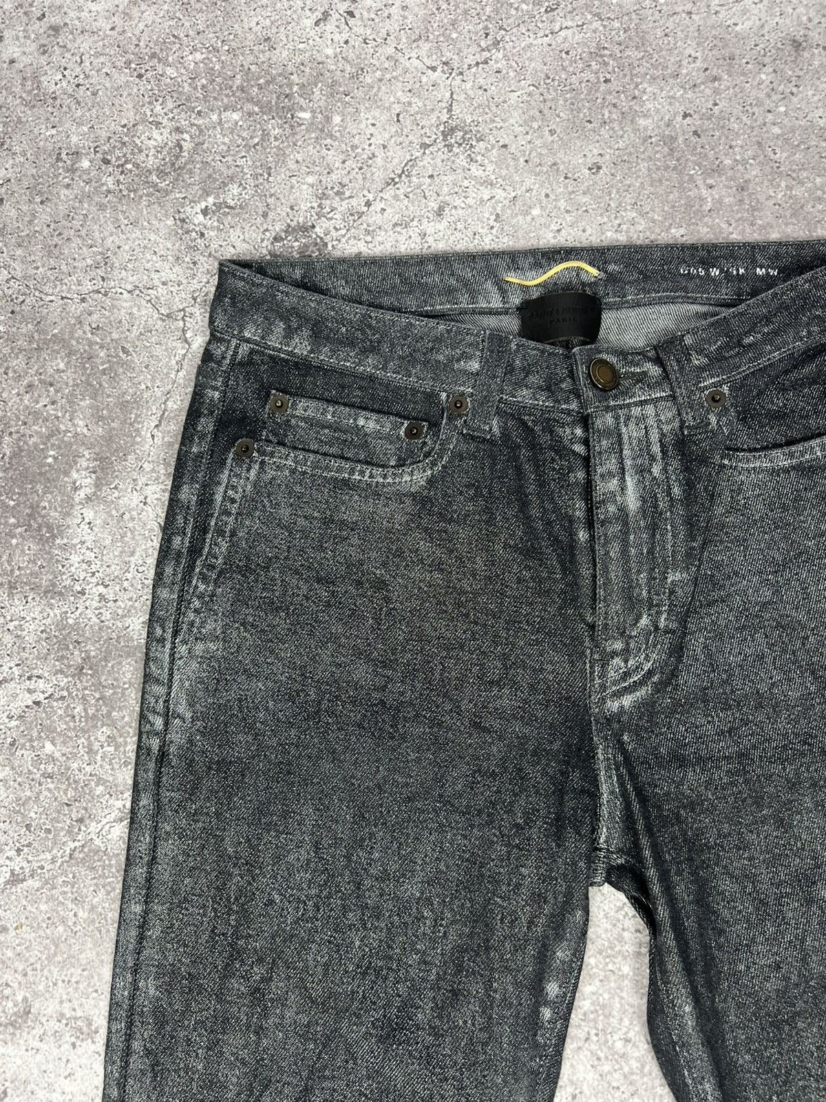Saint Laurent Paris Saint Laurent Slim Skinny Jeans Grey Women's Size 28" / US 6 / IT 42 - 4 Thumbnail