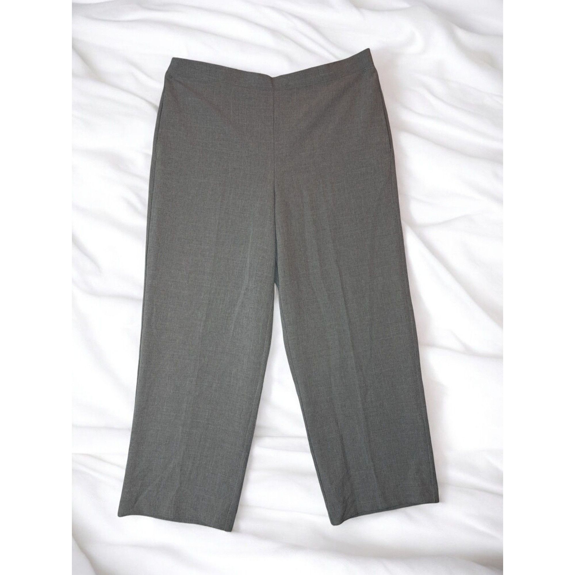 Other Alfred Dunner Women's Pull-On Pants – Size 16P – Gray Hounds Size 38" / US 16 / IT 52 - 2 Thumbnail
