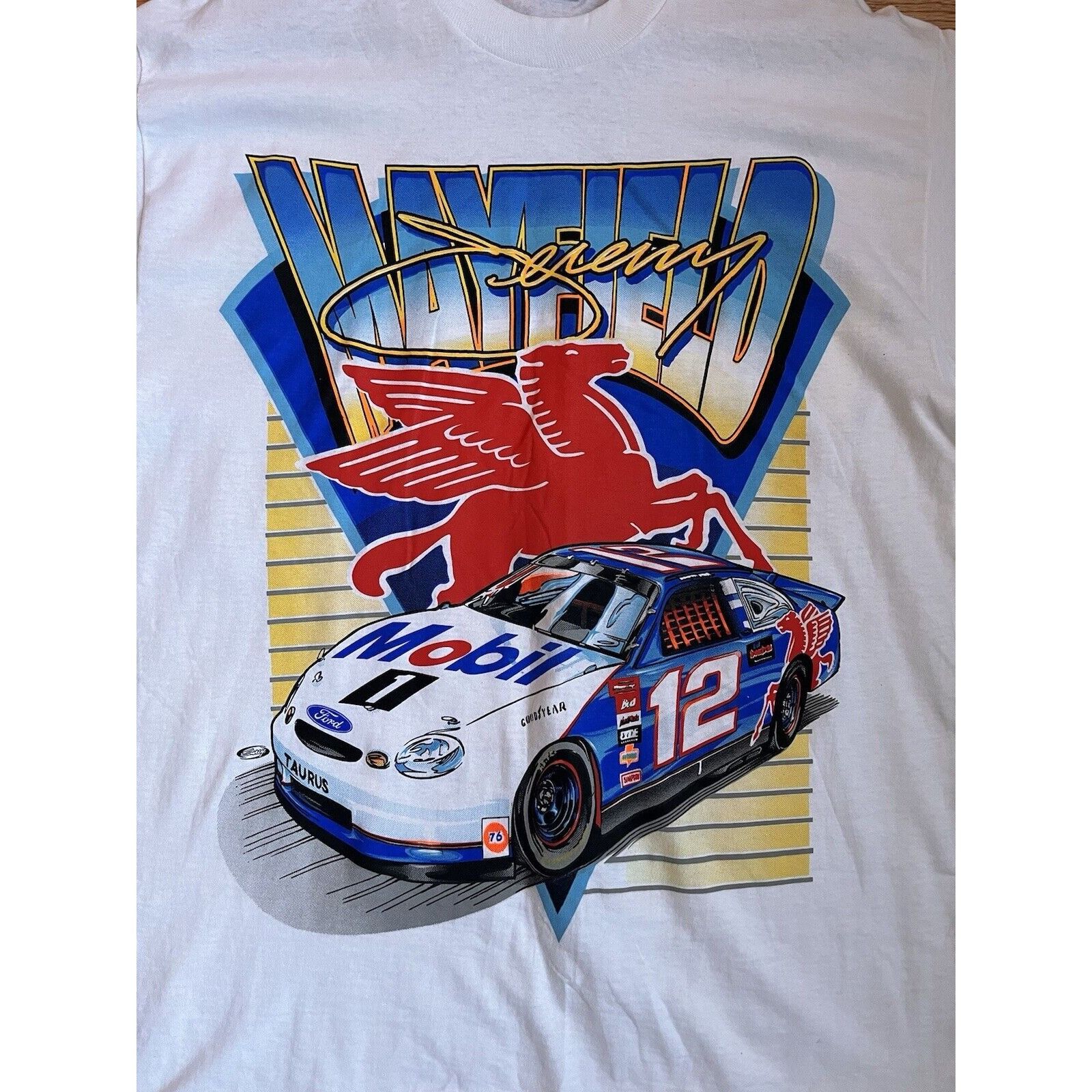 NASCAR NEW VINTAGE NASCAR RACING JEREMY MAYFIELD #12 T SHIRT SIZE L Size US L / EU 52-54 / 3 - 3 Thumbnail