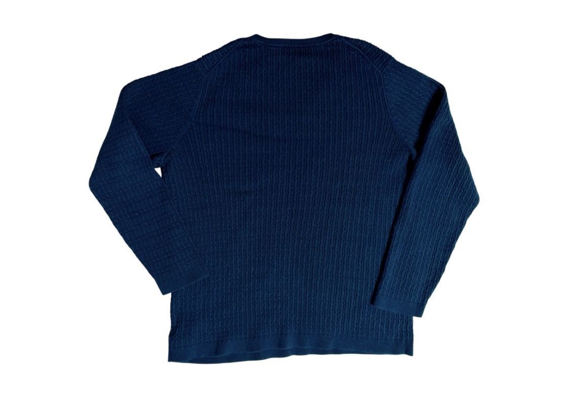 Liz Claiborne Liz Claiborne Ribbed V-Neck Sweater Navy Blue Size 1X Plus Size XL / US 12-14 / IT 48-50 - 2 Thumbnail