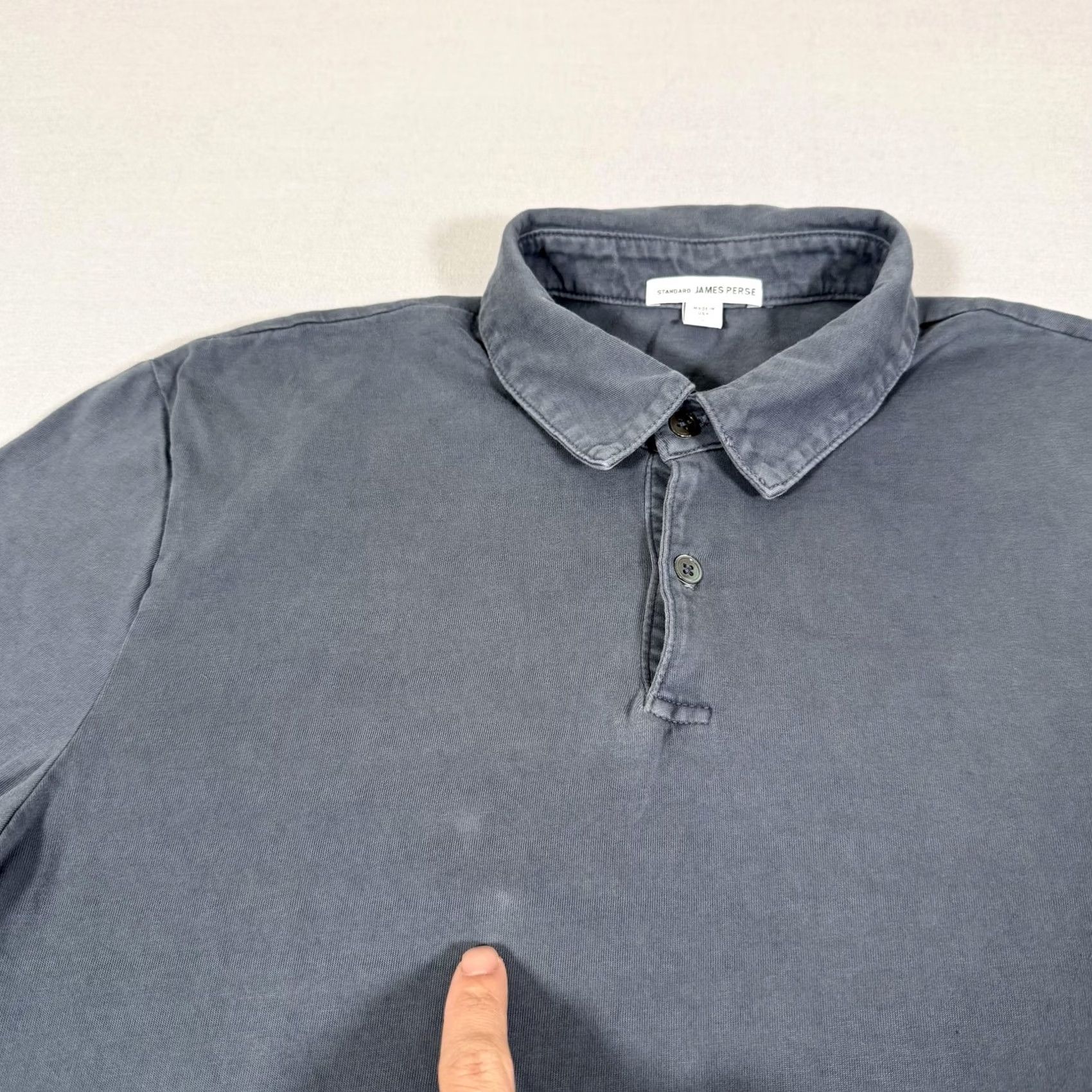 James Perse James Perse Shirt Mens Gray Polo Short Sleeve Cotton Jersey 1 Standard USA Regular Large Size US S / EU 44-46 / 1 - 3 Thumbnail