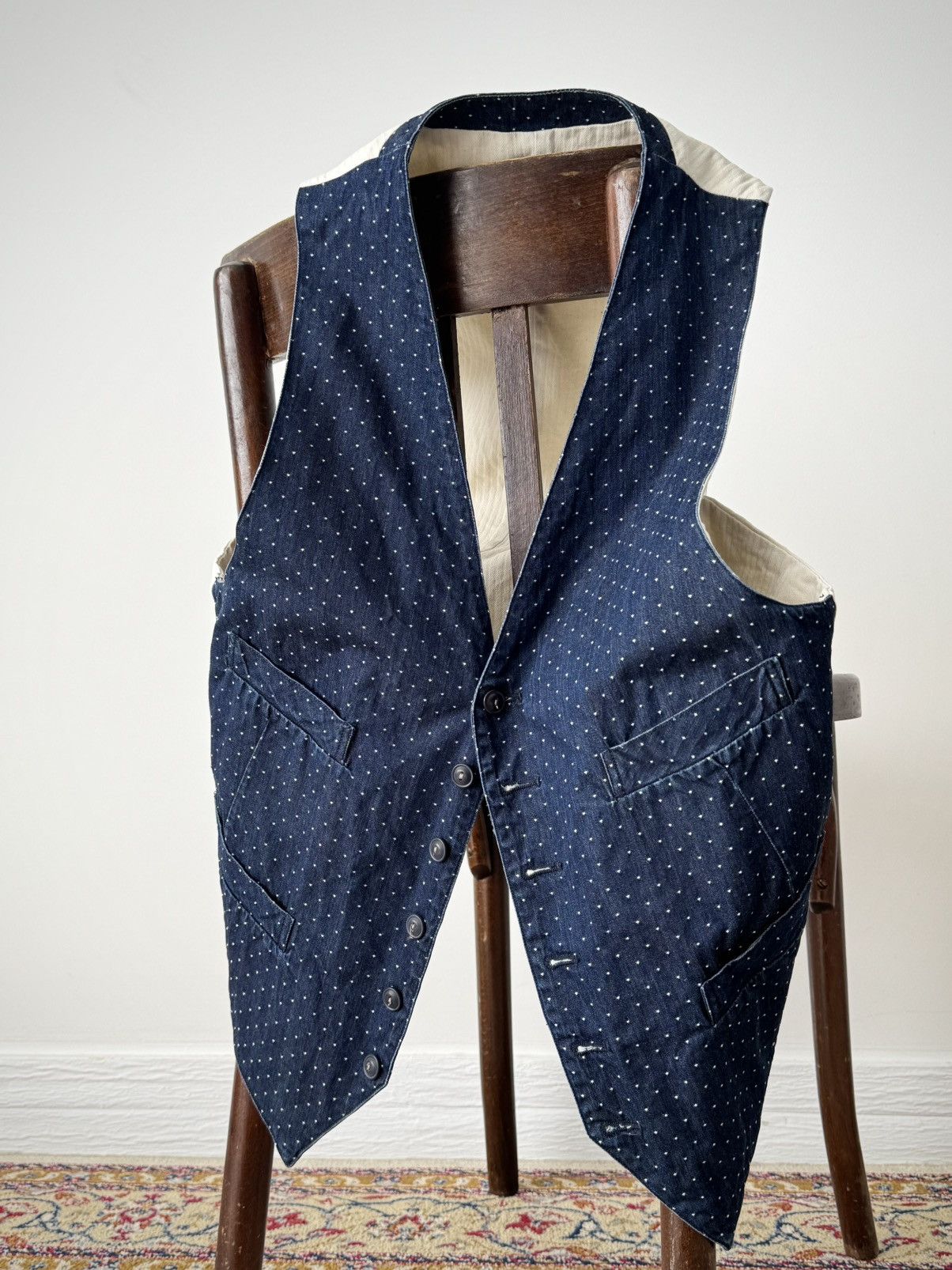 Scarti-Lab Scarti-Lab ‘402’ Indigo Vest Size US XL / EU 56 / 4 - 3 Thumbnail