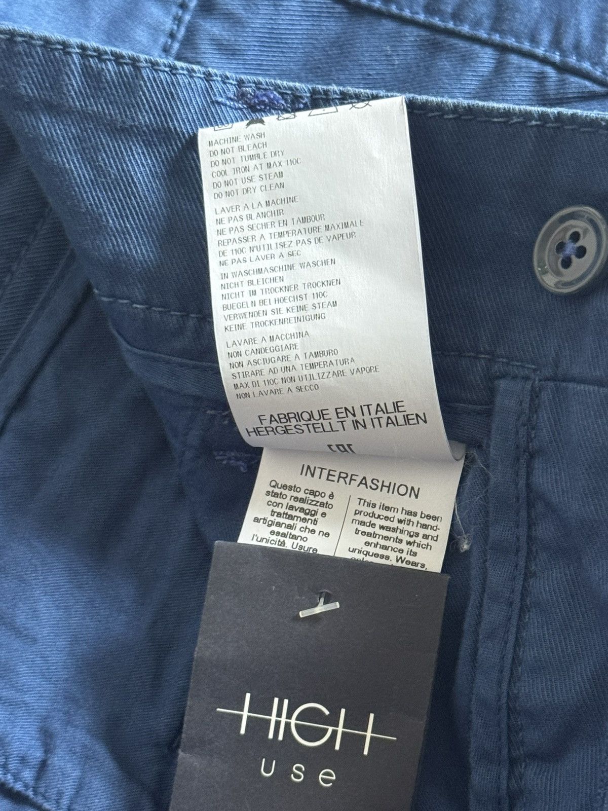 Other High Use USA8/UK12/F40 blue 3D pants chinos trousers Y2K Size 30" / US 8 / IT 44 - 15 Thumbnail
